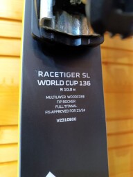 LYŽE VOLKL RACETIGER SL WORLDCUP JR FIS 136CM --MODEL 2024--